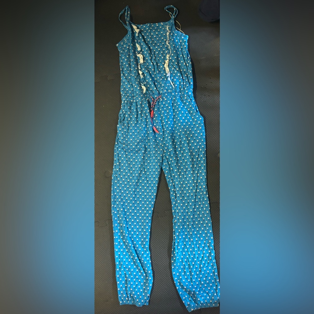 Boden Girls size 12 blue Jumpsuit